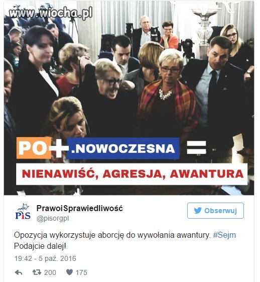 Absurd dnia! Prawica oskarża opozycję
