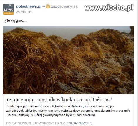 Tyle wygrać