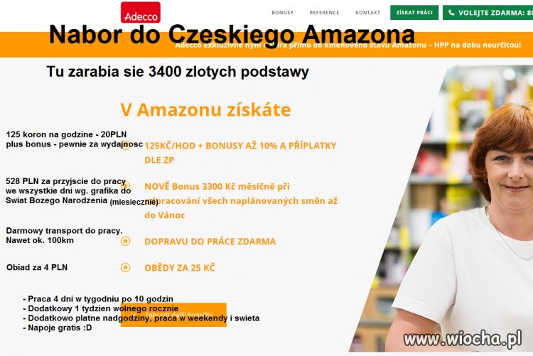 Czeski Amazon kompletuje zaloge 