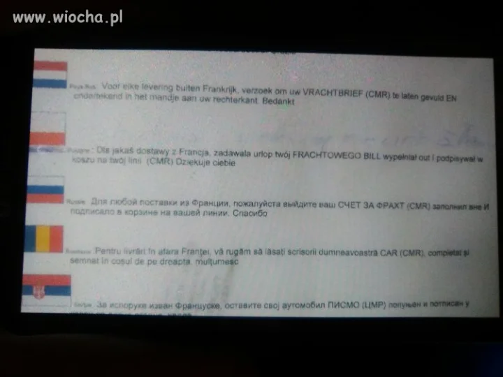 Instrukcja dla kierowców