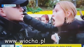 Atak na policjanta w Warszawie