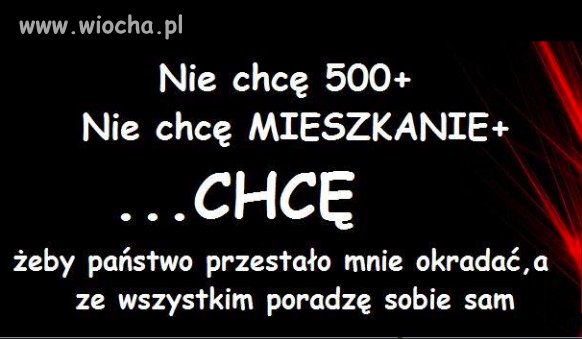 Mnie to nie dotyczy bezpośrednio