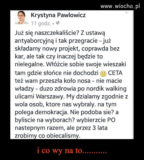 Kryśka znowu przemówiła