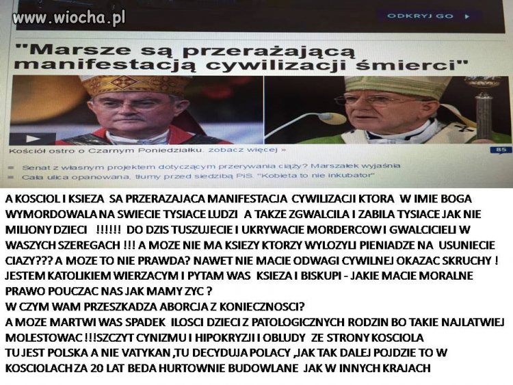 Biskupi zabierają głos