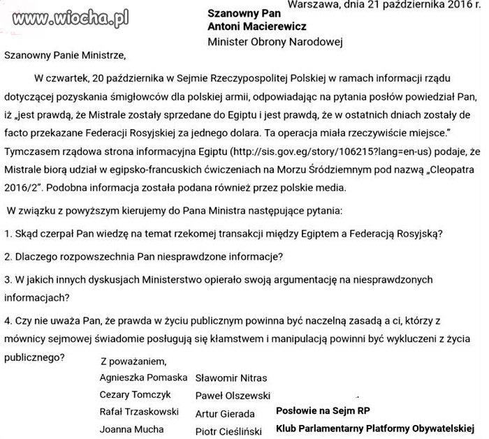 List otwarty do ministra "propagandy"
