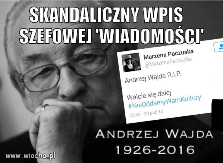 Skandaliczna wypowiedz godna rynsztoka 