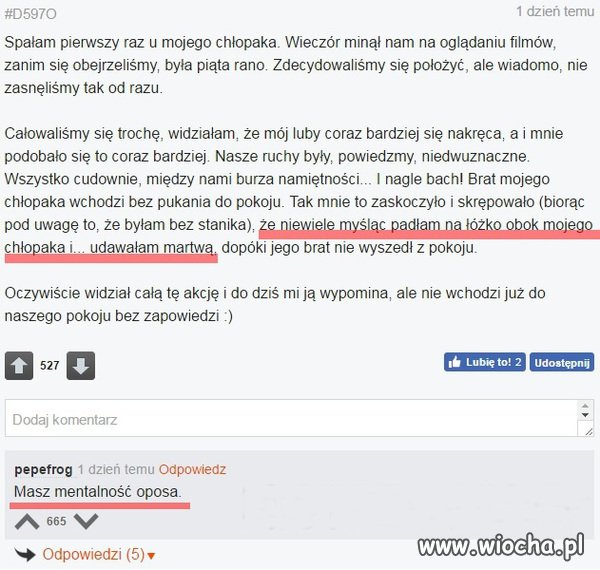 Tymczasem u chłopaka