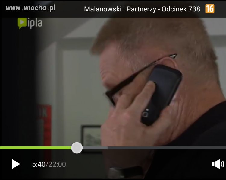 Rozmowa przez telefon. 