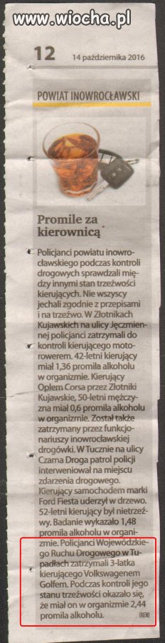 Promile za kierownicą
