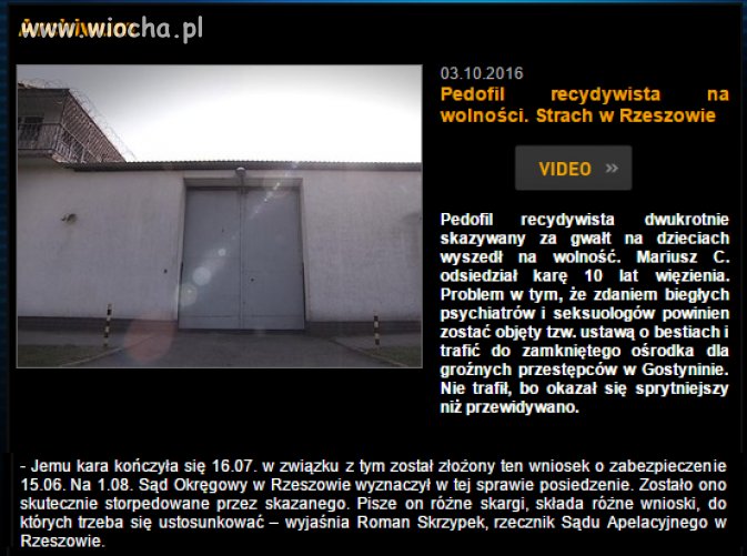 Takie nigdy nie powinny wychodzić na wolność