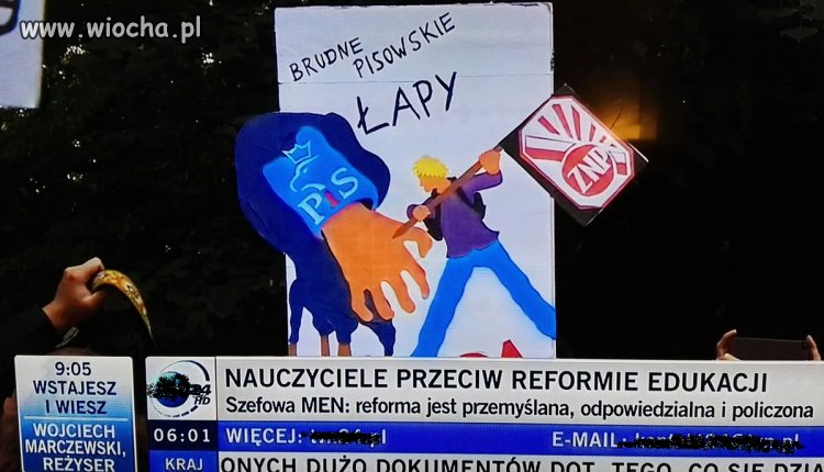 Czy to demonstracja nauczycieli?