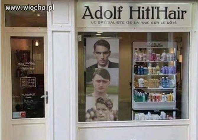 Fryzura na Adolfa