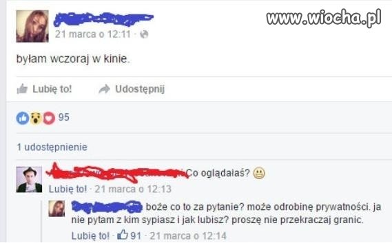 Przekraczanie granic na fejsie