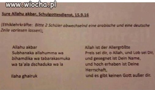 Tymczasem w  jednej z Bawarskich szkół.