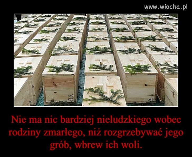 Nie uszanują niczego, nie uszanują woli rodzin