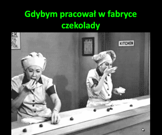 Praca w fabryce czekolady