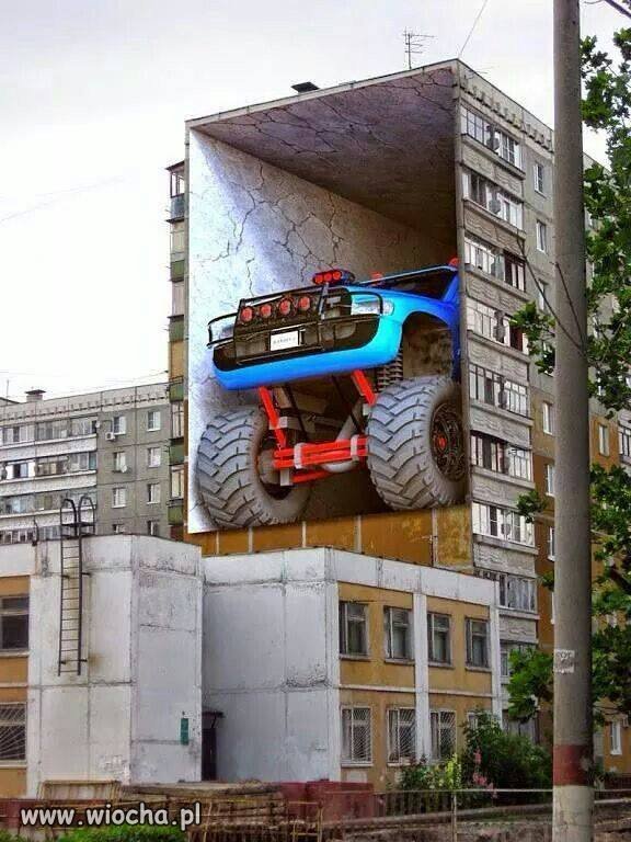 Auto w bloku