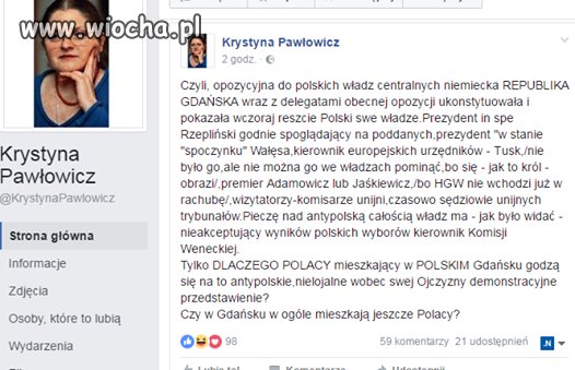 Gdańsk oczami "prof." Pawłowicz