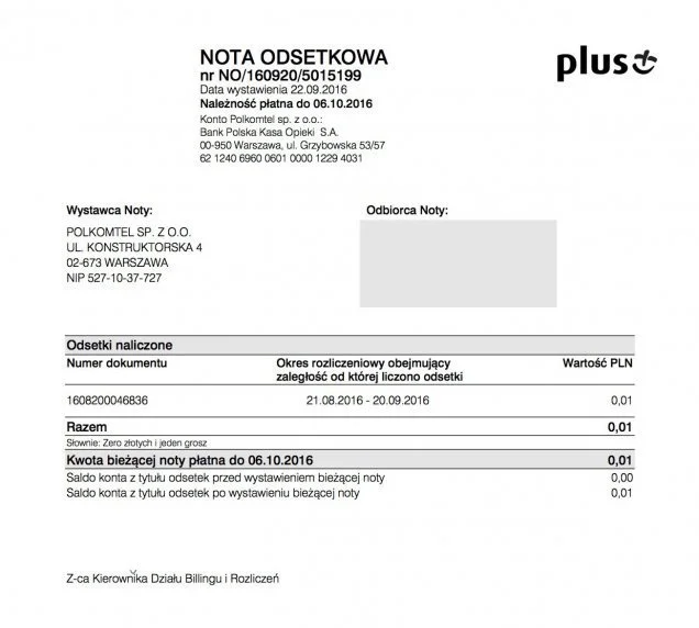 Nota odsetkowa