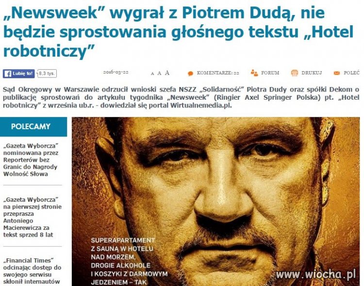 Z cyklu z życia związkowca 