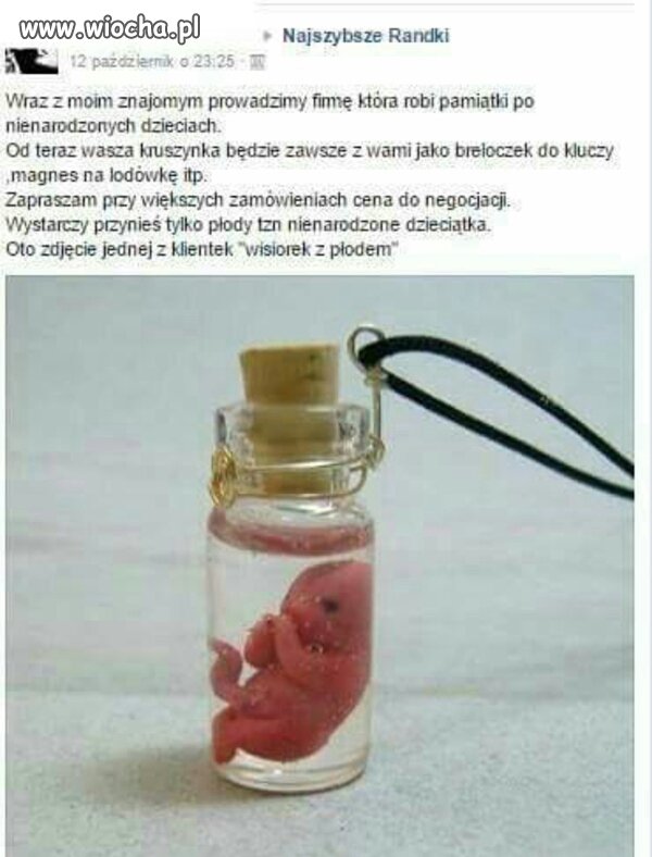 Pamiątka po nienarodzonych dzieciach