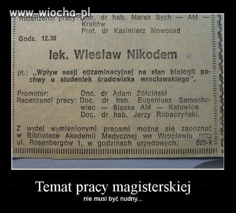 Temat pracy