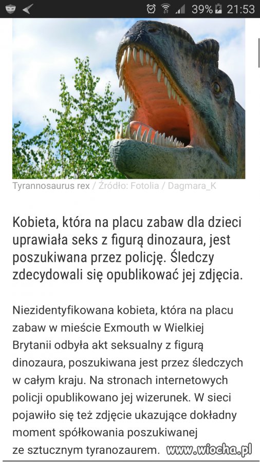 Wolała tyranozaura