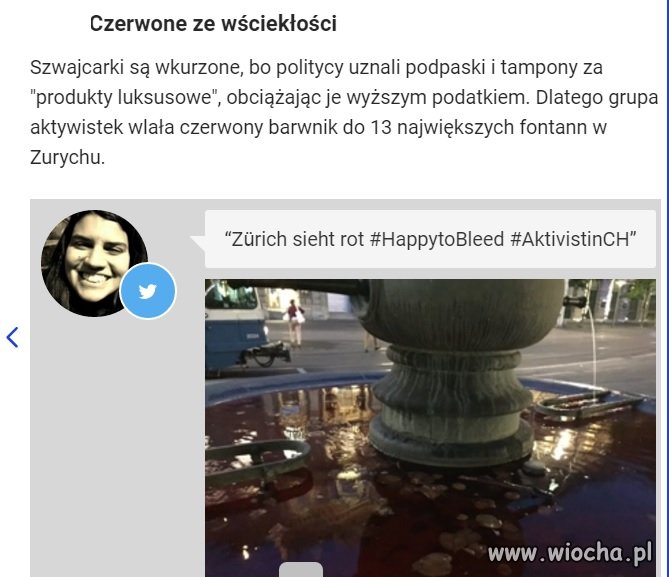 To może jakiś #czerwony protest feministki?