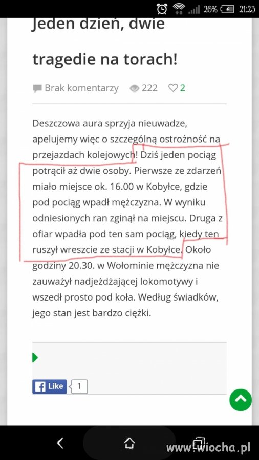 Szyny były złe ...