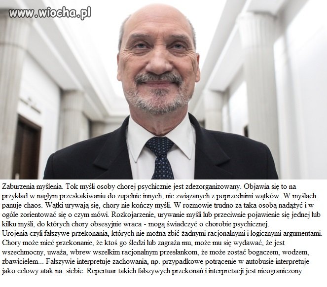 To wszystko zaobserwujemy u tego osobnika