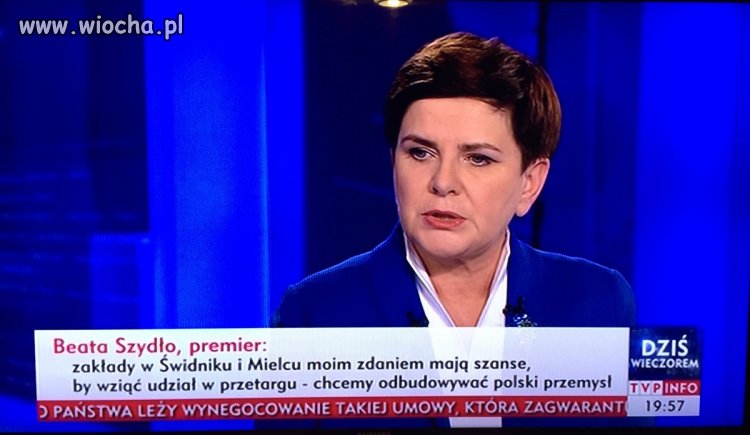 Szydło: "Zakłady w Mielcu sprzedali nasi poprzednicy". 