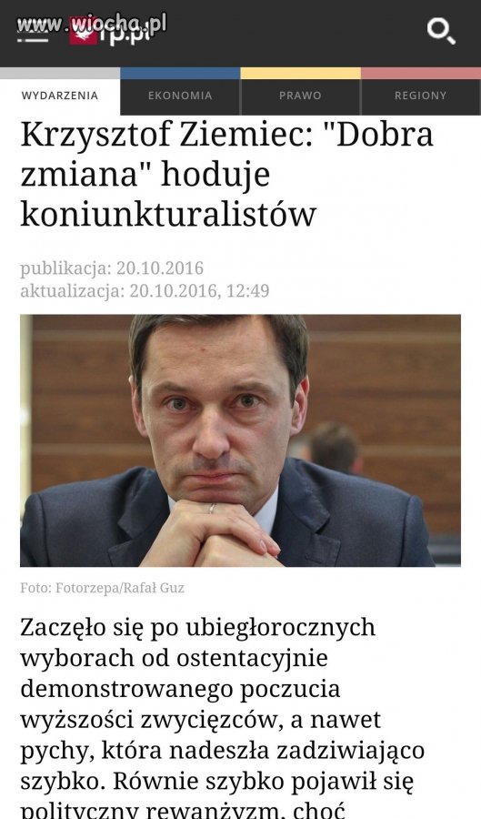 Przejrzał na oczy?