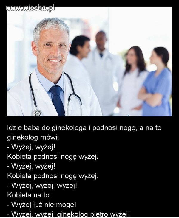 Idzie baba do ginekologa