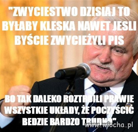 Wałęsa na konwencji PO