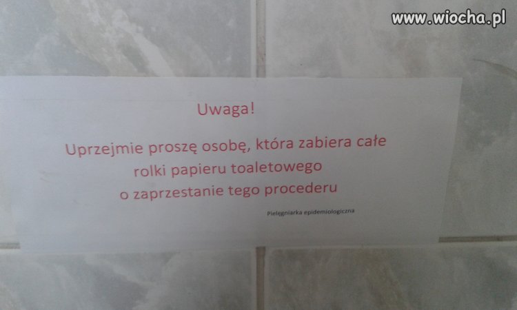 WC w szpitalu