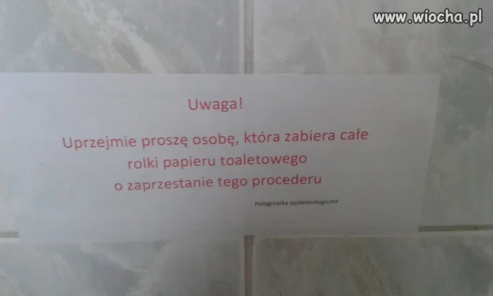 WC w szpitalu