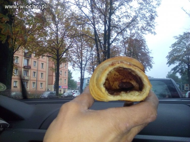 Rogalik czekoladowy bez czekolady...lidl