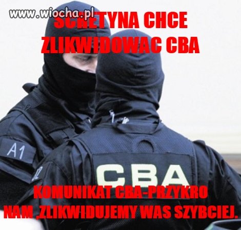 CBA wreszcie wypełnia obowiązki