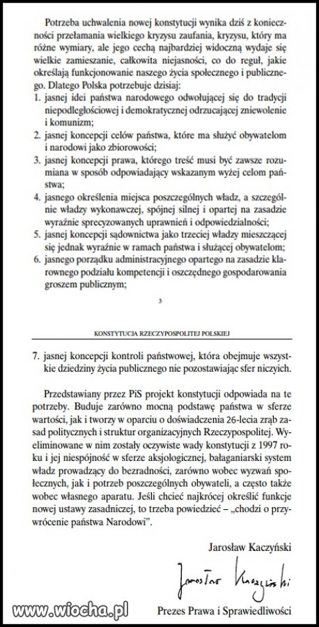 Te sześć punktów jeszcze do przyjęcia