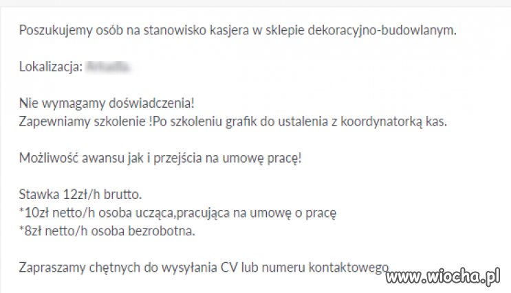 Praca dla Pracujących na umowę o pracę?