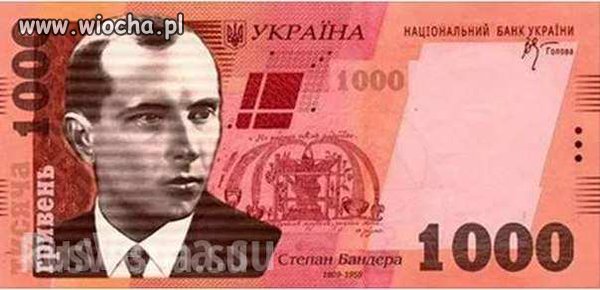 Nowe 1000 hrywien z Banderą... 