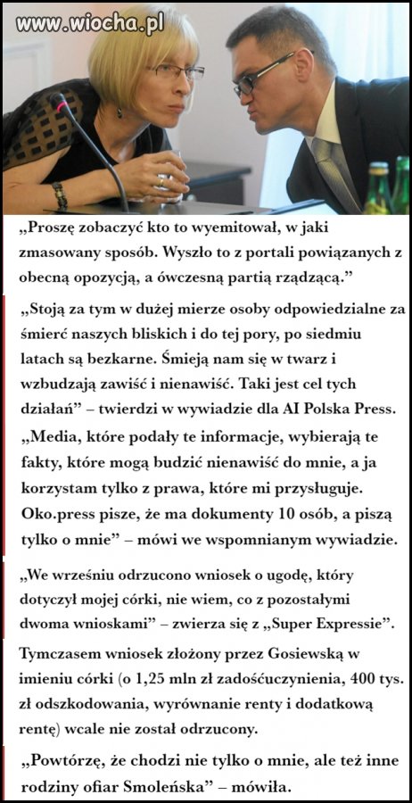 No i chytra baba się pogrąża