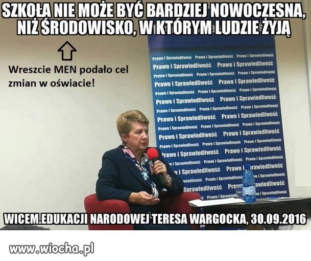 I wszystko jasne,  zacofane szkoły