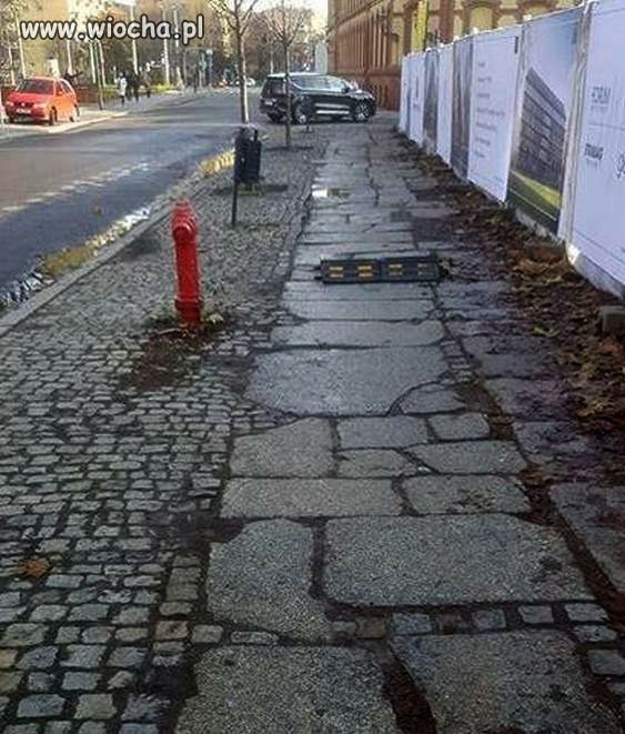 Próg zwalniający dla pieszych 