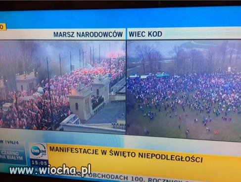 Marsz kontra wiec.