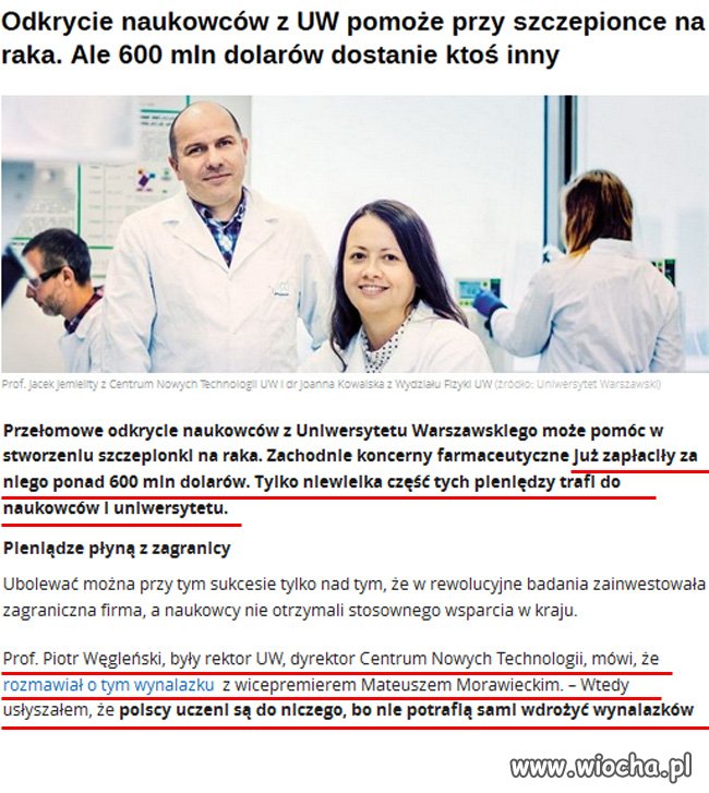 Pomysł na leczenie onkologiczne w Polsce?