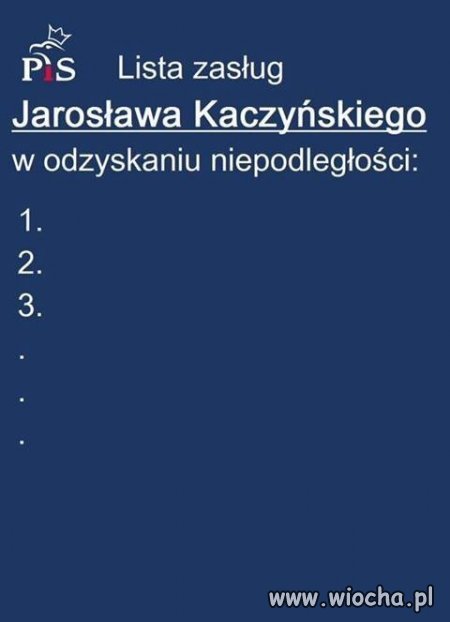 Lista zasług 