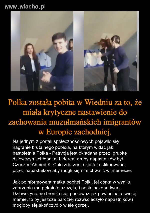 Bo przecież muzułmańscy imigranci są ok