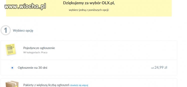 Olx darmowe ogłoszenie bez wyróżnienia 24.99zł