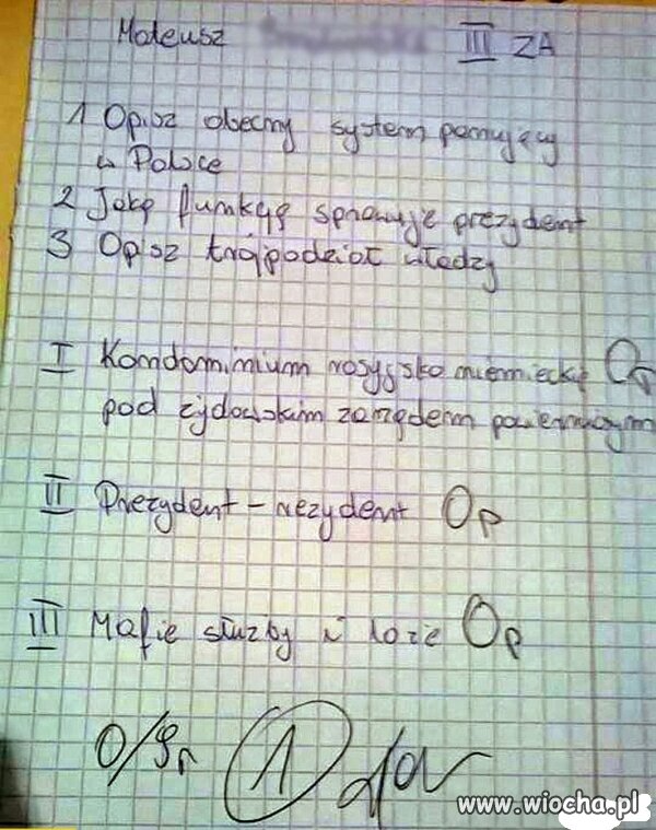 Muszę przyznać, że mądrą mamy młodzież 